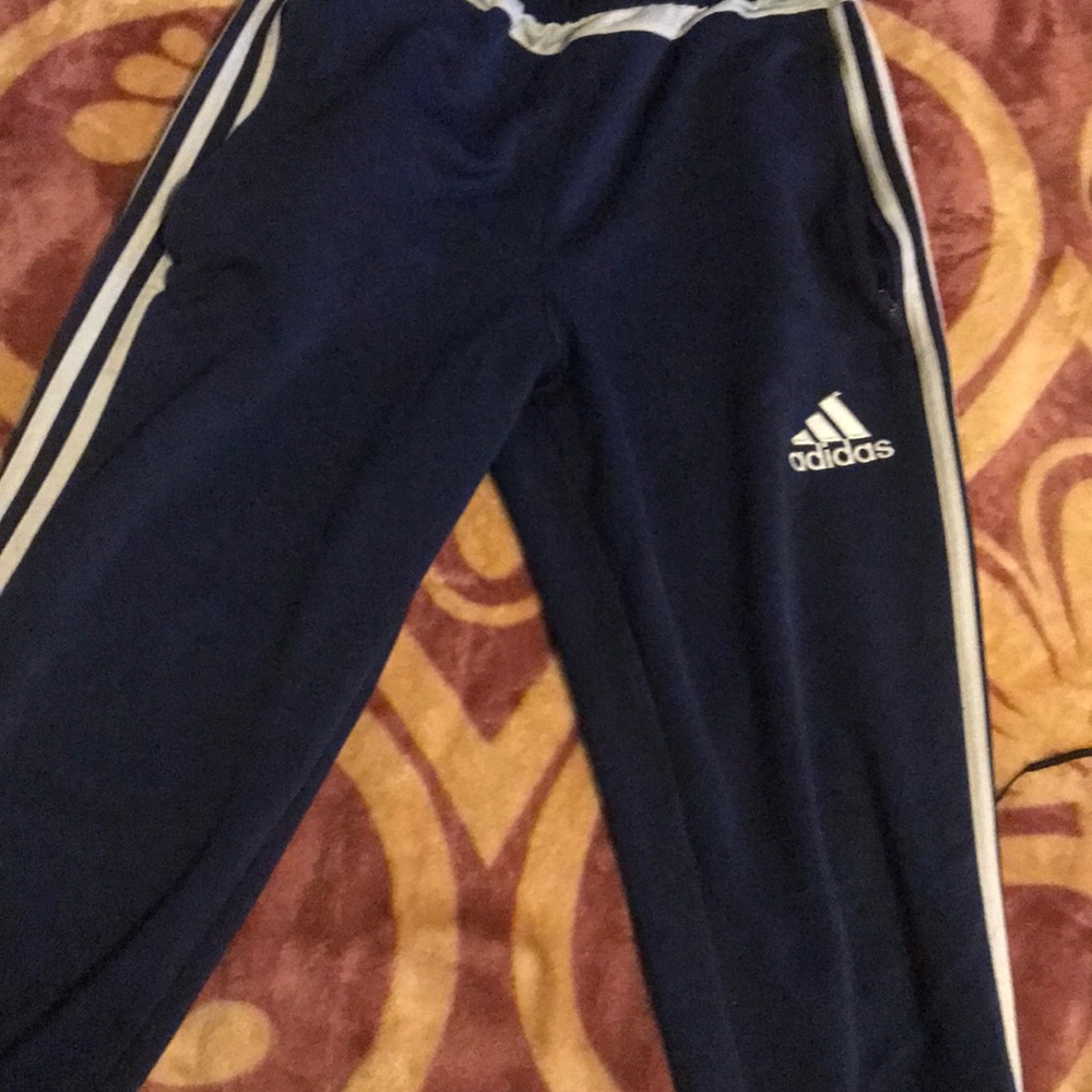 Blue adidas joggers
